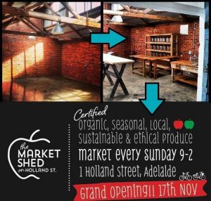 The market shed on Holland Opening